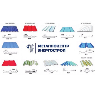 Профилированный лист (RAL) Н114 1,00мм